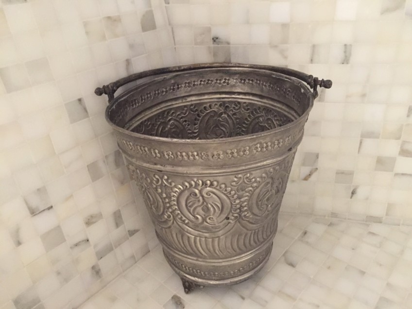 Kazan: an ornate silver bucket
