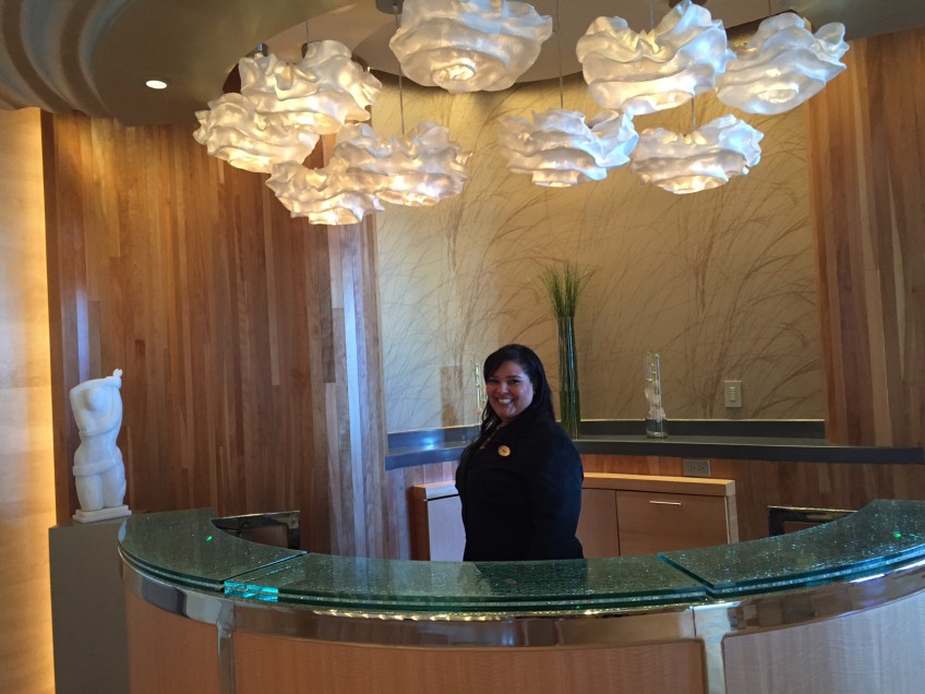 Helen Lugo, the ever-delightful Executive Spa Director