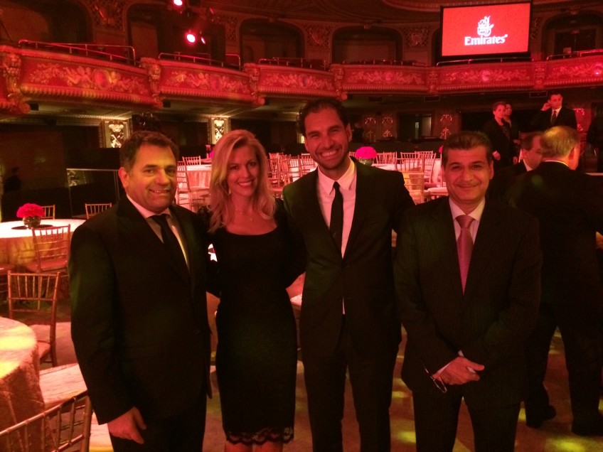 Emirates Gala. Photo with Boutros Boutros, Divisional Senior Vice President Corporate Communications, Marketing & Brand at Emirates, Chadi Chahine, CFO at Smith&Nephew and Adel Al Redha, Executive Vice President and COO at Emirates.