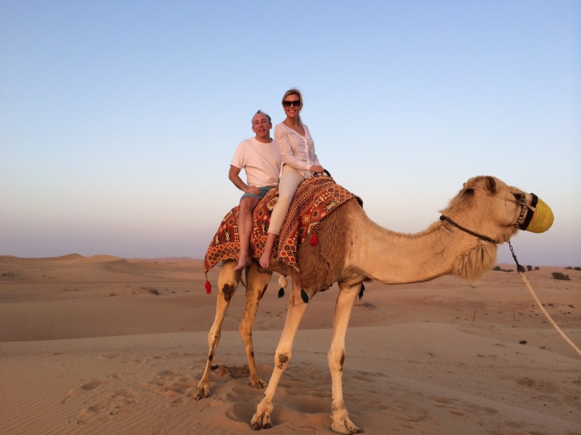 Camel Riding with my longtime friend, Jonathan Soroff