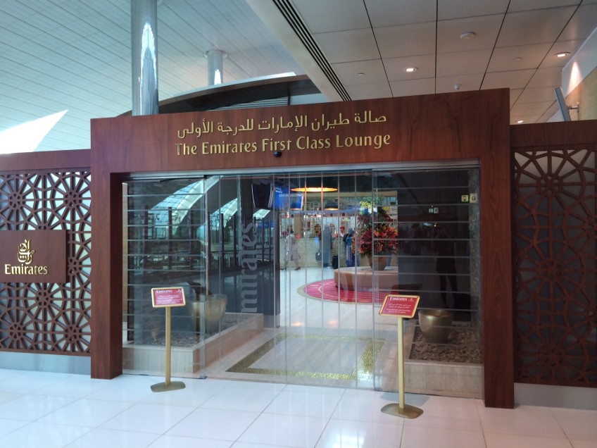 Emirates First Class Lounge in Dubai