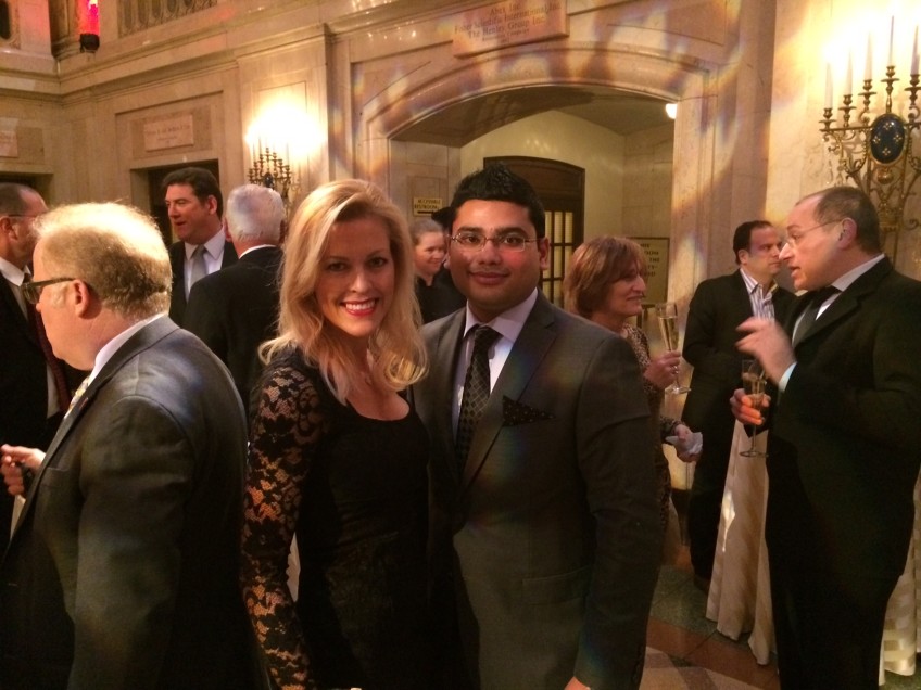 Tiffany Dowd with Arun Rajagopal, Social Media Controller, Public Relations at Emirates