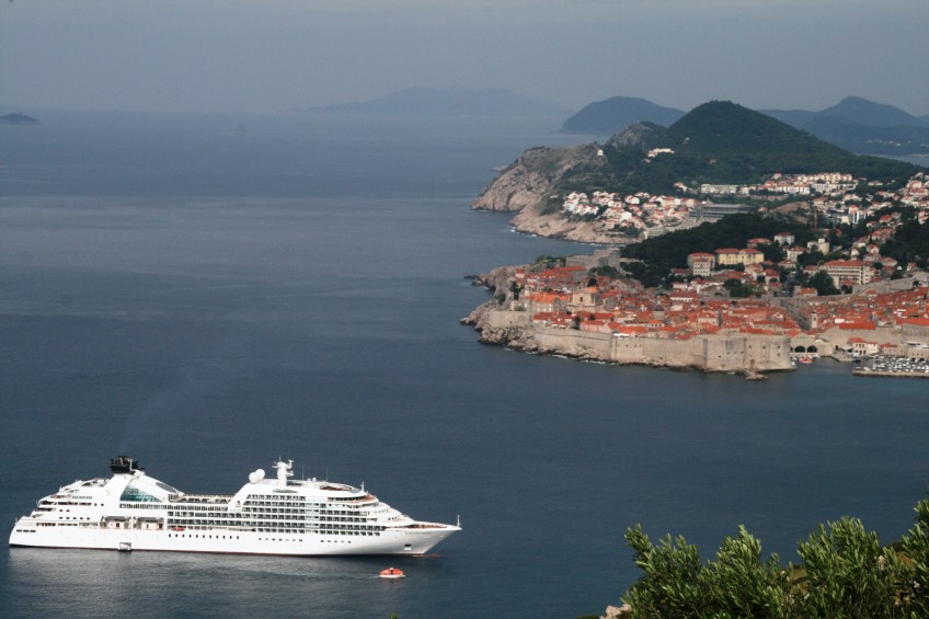 Seabourn Odyssey in Dubrovnik, Croatia